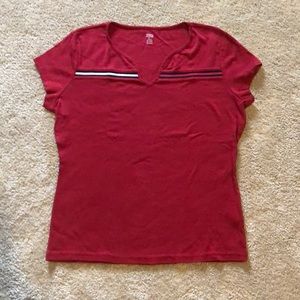 Tommy Hilfiger V-Neck Baby Doll Tee size XL